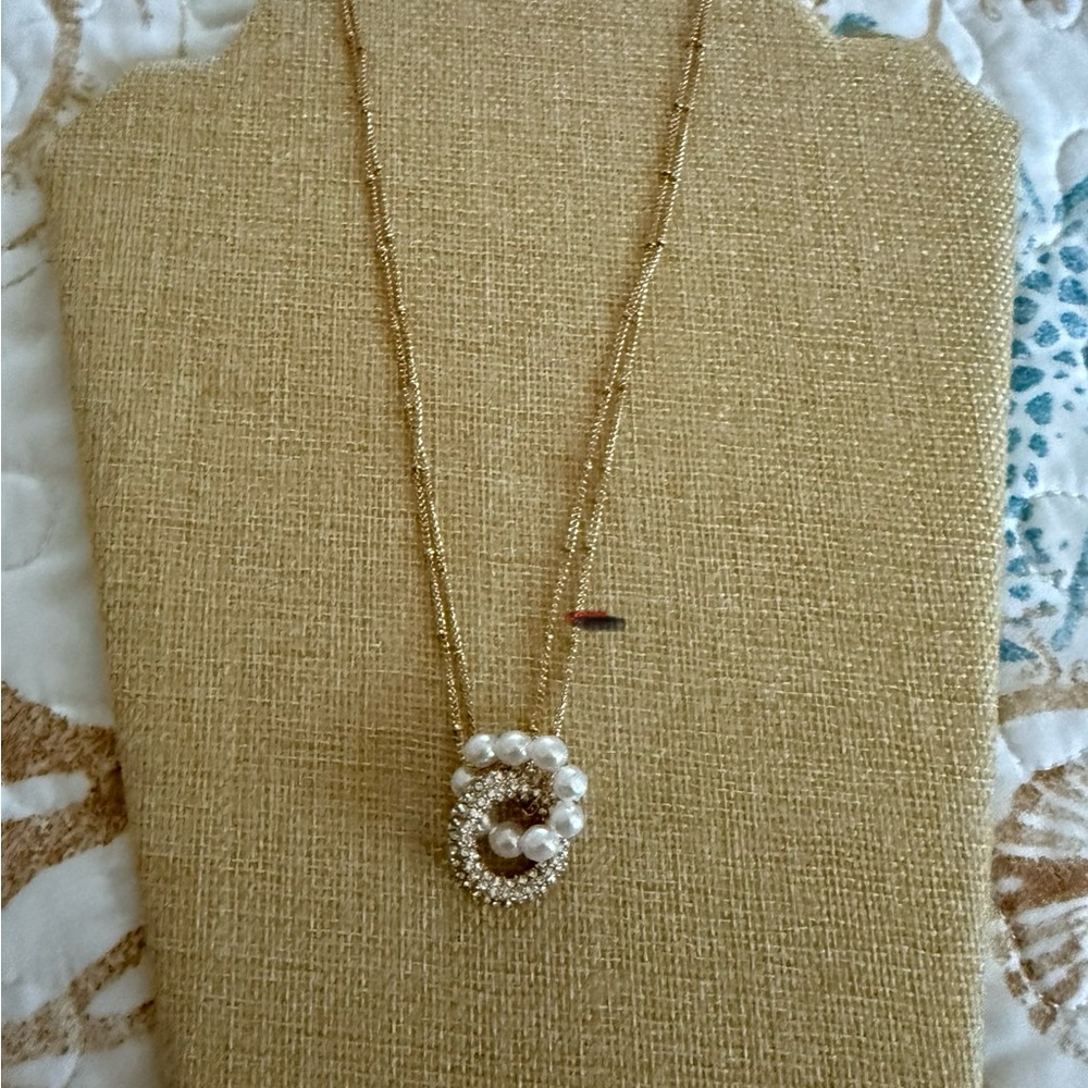 Gold and Silver Pearl Necklace